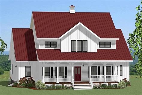 Plan 46302LA: Spacious Farmhouse with Loft | House plans farmhouse, House plan with loft ...