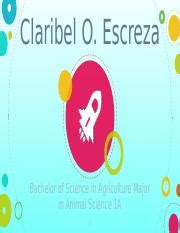 Darhata Sawabi.pptx - Claribel O. Escreza Bachelor of Science in Agriculture Major in Animal ...