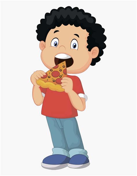 Pizza Delivery Eating Clip Art - Child Eating Pizza Clip Art , Free Transparent Clipart - ClipartKey