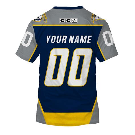 Personalized Nashville Predators Throwback Vintage NHL Hockey Jersey ...