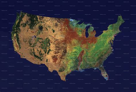 Free Printable Topographic Map Of United States - Free Printable Templates