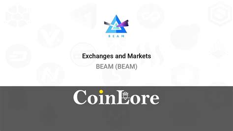 BEAM (BEAM) Exchanges - Where to Buy,Sell,Trade | CoinLore