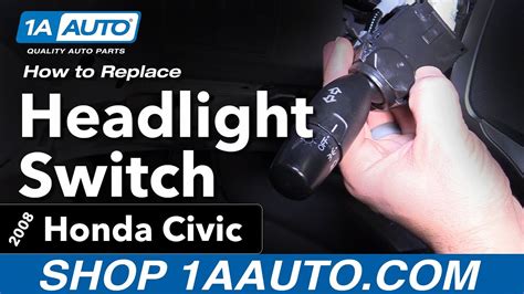 How to Replace Headlight Switch 2005-11 Honda Civic | 1A Auto