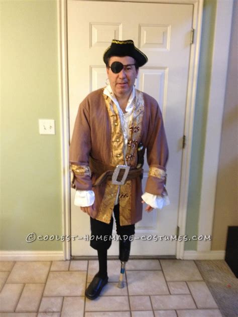 Pirate Costume with a Peg Leg