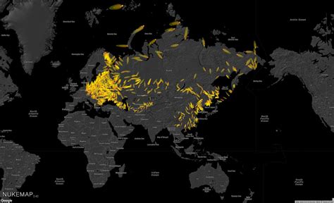 Terrifying maps reveal destruction a nuclear fallout would cause to ...