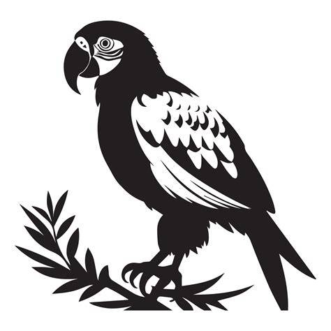 Parrot Vector Clipart, Parrot Vector Logo illustration, this is a Parrot Silhouette, 24790237 ...