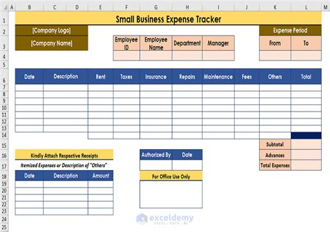 Free excel business monthly expense tracker templates - issearab