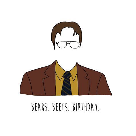 PRINTABLE the Office-parody Birthday Dwight-inspired Card - Etsy