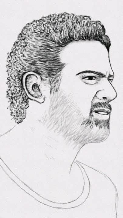 Drawing Prabhas from Sallar movie poster #shorts #digitalart #pencilartdigital - YouTube