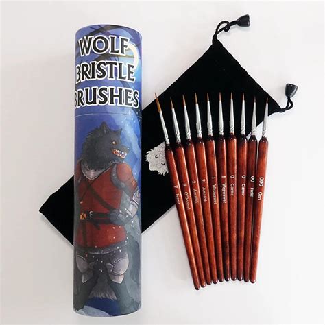 Wolf Bristle Brush Set