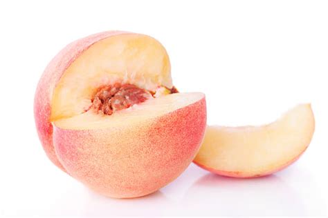 Best Peaches Peach Cross Section Seed Stock Photos, Pictures & Royalty-Free Images - iStock