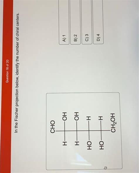 Solved I I HO HO In the Fischer projection below, identify | Chegg.com