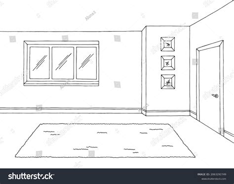 Empty room sketch Stock Illustrations, Images & Vectors | Shutterstock