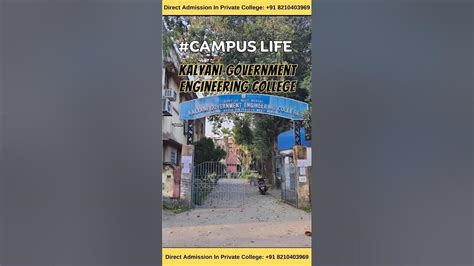 Kalyani Government Engineering College (KGEC) Campus Life | West Bengal)| #wbjee - YouTube