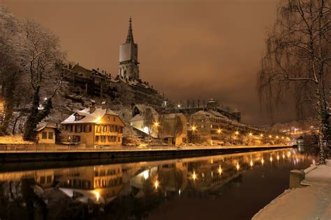 Winter Night Bern Switzerland - Free Photo Editing Effects | Master Effetcs