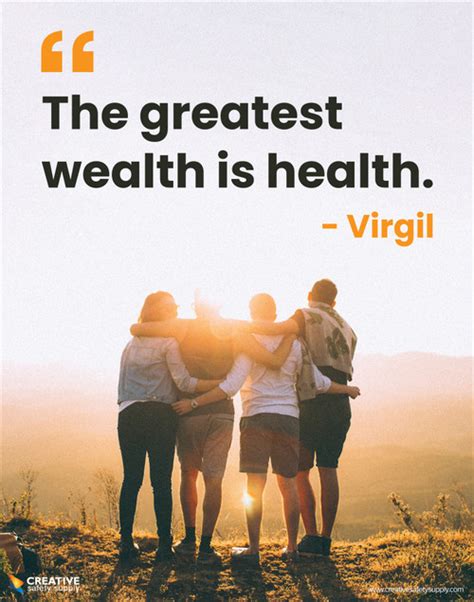 The Greatest Wealth Is Health Quote - Poster