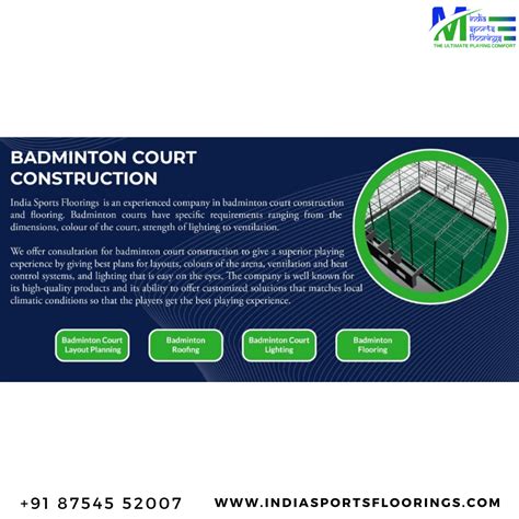 Badminton Court construction - India Sports Flooring- Badminton court flooring