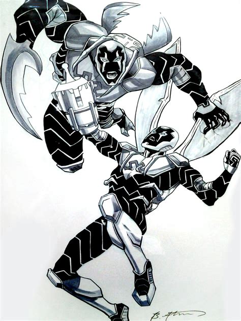 Blue Beetle vs Black Beetle by BrianAtkins on DeviantArt