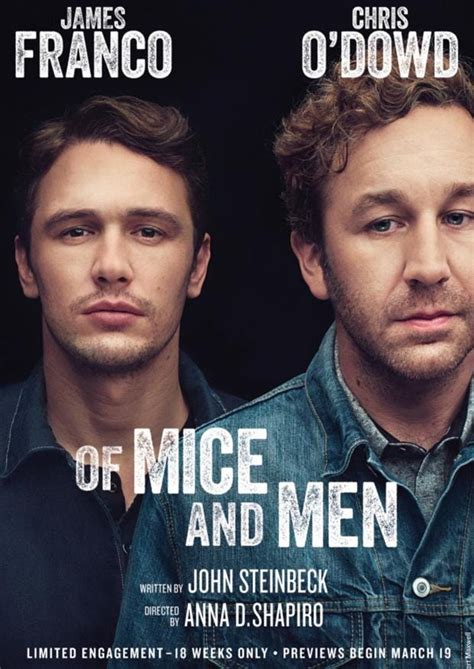 James Franco and Chris O'Dowd in first Broadway poster for Of Mice and ...