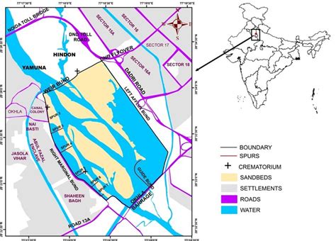 Map showing location of the Okhla Bird Sanctuary, National Capital... | Download Scientific Diagram