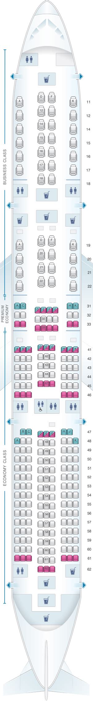 Seat Map Singapore Airlines Airbus A350 900 | SeatMaestro