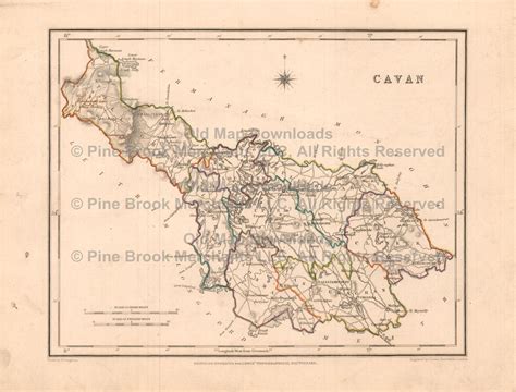 Old Map Downloads - Cavan County Ireland Old Map Lewis 1837 Digital ...