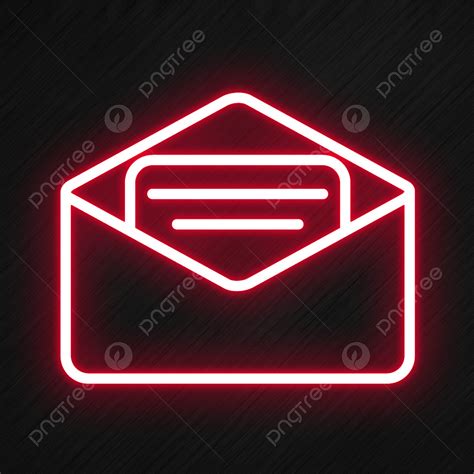 Email Icon In Neon Style, Email Icons, Style Icons, Neon Icons PNG ...