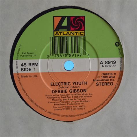 Debbie Gibson Electric Youth 7 Inch | Buy from Vinylnet