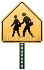 Children Crossing Road Sign Stock Vector | Royalty-Free | FreeImages