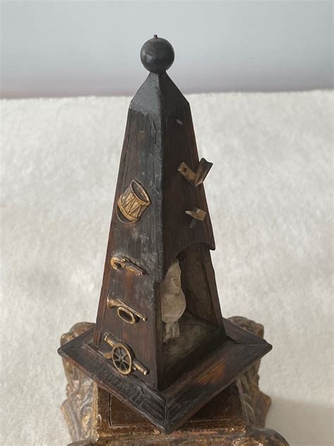 Proantic: Rare Marianne Masonic Obelisk, Symbols Of The Revolutionary