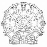 Download Outline Drawing Of Ferris Wheel For Coloring Pages  sketch template