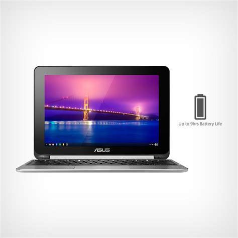 ASUS Chromebook Flip 10.1" Touchscreen Laptop (Quad Core, 4GB, 16GB eMMC) - Aluminum Chassis ...