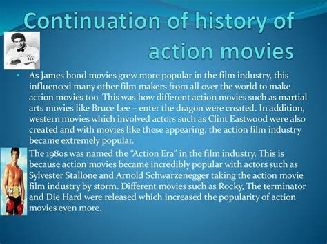 History of action films