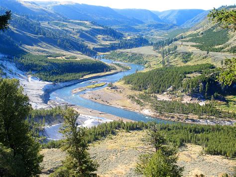 Grand Canyon of the Yellowstone, near Tower Falls: Yellowstone River Picnic Area Trail ...