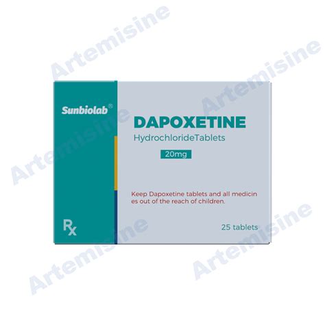 Dapoxetine Hydrochloride Tablets 60mg - Sinophare Bio-technology Co., Ltd