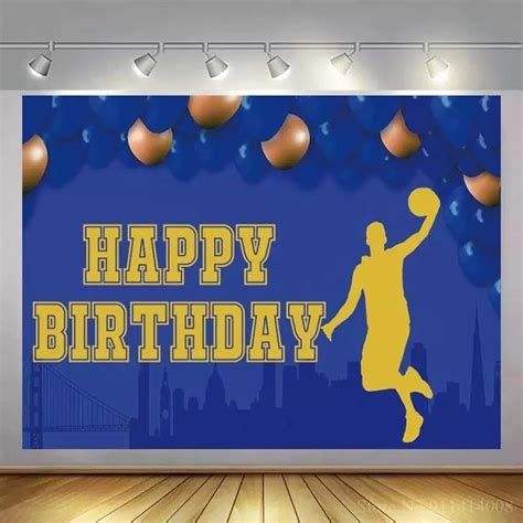 Basketball theme party supplies / birthday banner backdrop / party deco ...