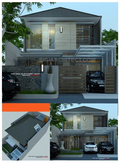 Model Rumah 2 Lantai Tropis Modern Khas Sigiarchitect