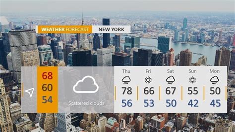 New York Weather Template Free Download • PresentationPoint