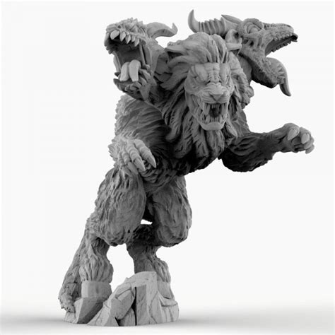 Chimera Dungeons and Dragons, D&D Miniature, Gaming Model, Gifts for Men, Gifts for Friends, Dnd ...