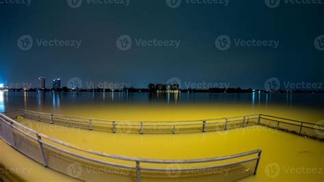 night view of the river 13092766 Stock Photo at Vecteezy