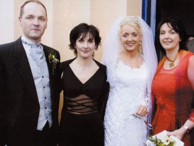 Enya at her cousins wedding, notice the black dress. It was rumored the ...