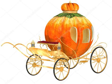 Cinderella fairy tale pumpkin carriage, isolated — Stock Photo © artecke #16164785