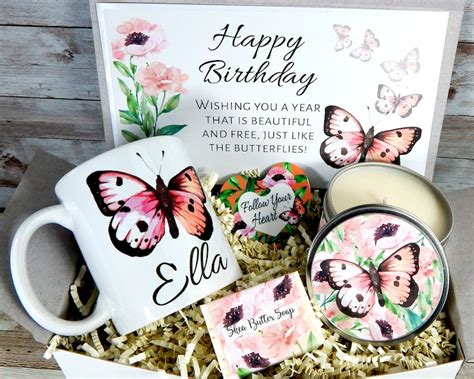 Butterfly Gift Box Personalized Birthday Gifts for Women - Etsy