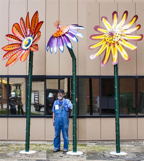 "Giant Flower Installation" (Original art by Richard Arfsten)