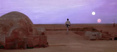 Luke Skywalker Tatooine Sunset Art Print by Mitch Boyce