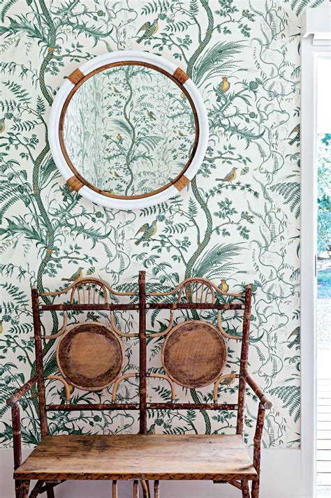 Brunschwig & Fils - Bird & Thistle Wallpaper