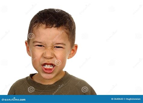 Kid with Angry Face, Five Years Stock Image - Image of expression, face ...