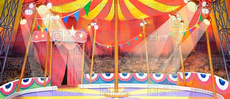 Circus Tent Interior Projected Backdrops - Grosh Digital