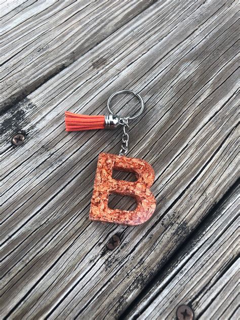 Excited to share this item from my #etsy shop: Personalized Letter Keychain, Initial Keychains ...