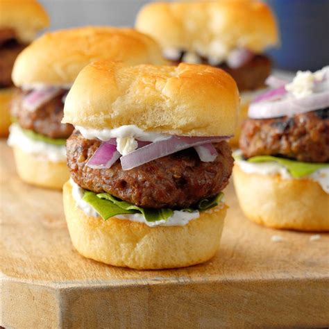 Santorini Lamb Sliders Recipe | Taste of Home